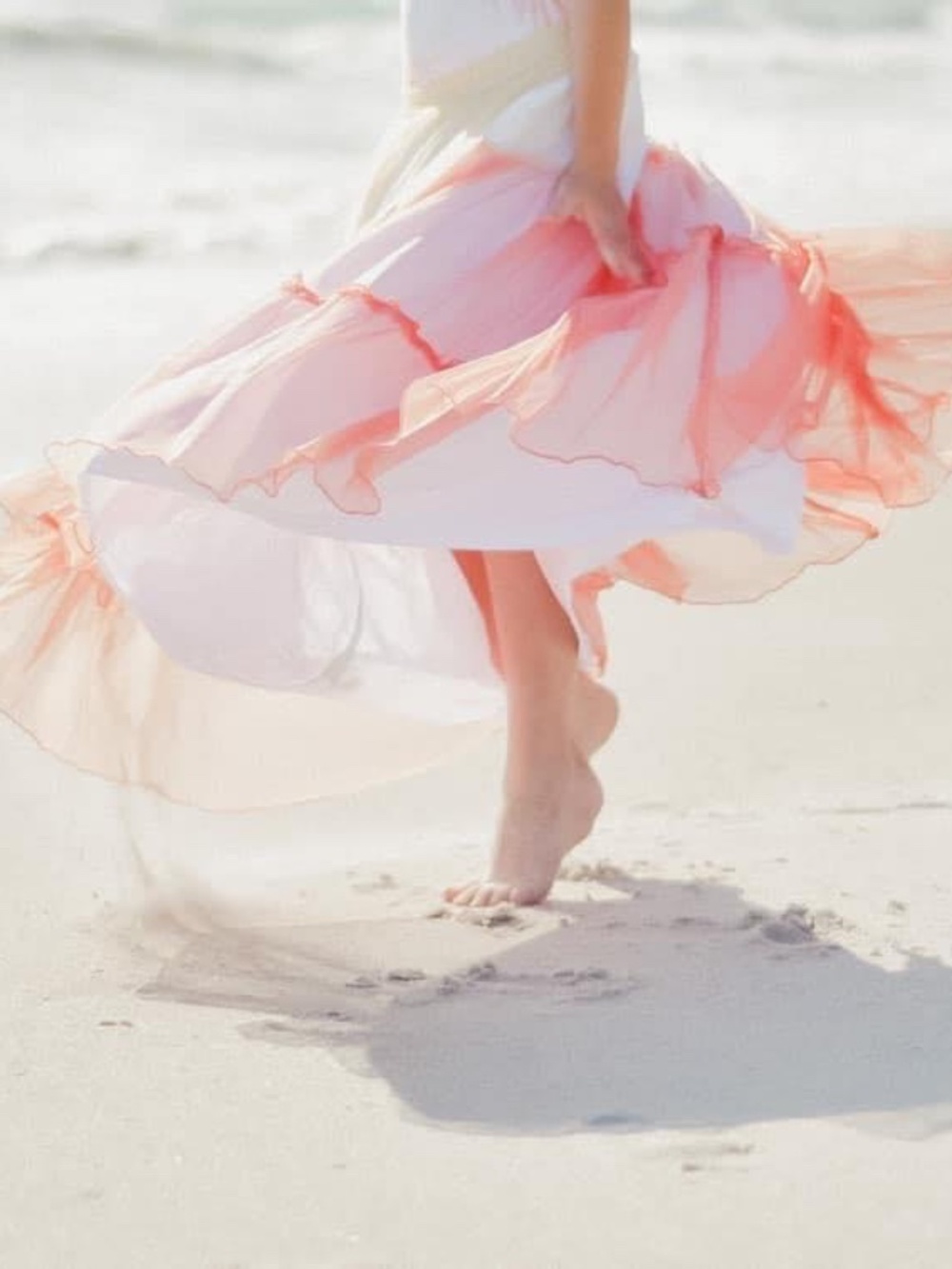 Well Dressed Wolf ombré mesh tiered maxi skirt